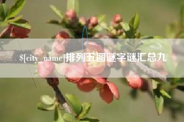 江苏排列五图谜字谜汇总九