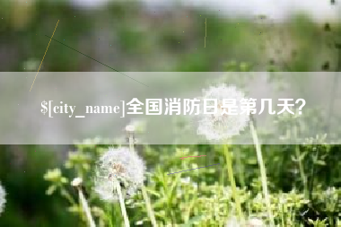 江苏全国消防日是第几天？