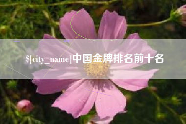 江苏中国金牌排名前十名