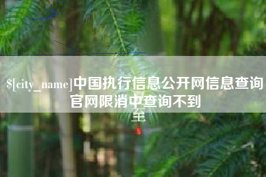 江苏中国执行信息公开网信息查询官网限消中查询不到