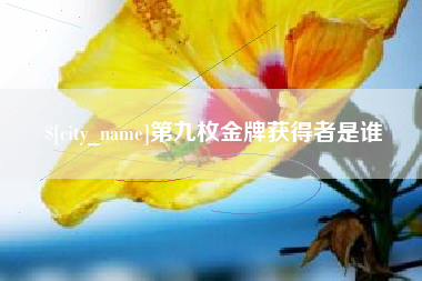 江苏第九枚金牌获得者是谁