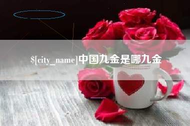 江苏中国九金是哪九金