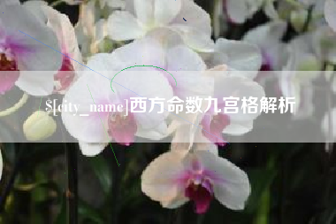 江苏西方命数九宫格解析