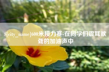 江苏600米接力赛-在同学们震耳欲聋的加油声中