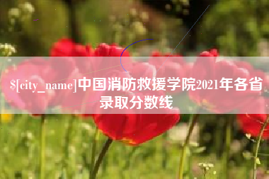 江苏中国消防救援学院2021年各省录取分数线