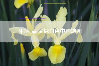 江苏纯白色中国地图