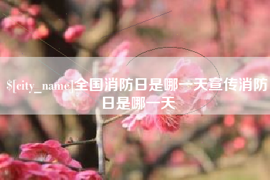 江苏全国消防日是哪一天宣传消防日是哪一天