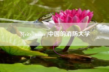 江苏中国的消防大学