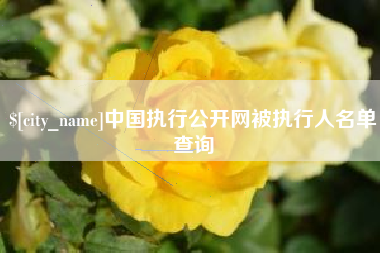 江苏中国执行公开网被执行人名单查询
