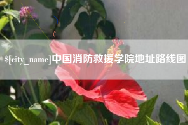江苏中国消防救援学院地址路线图