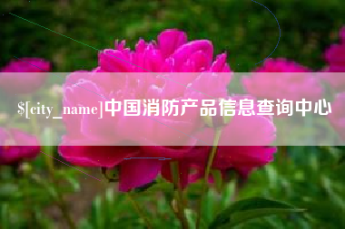 江苏中国消防产品信息查询中心