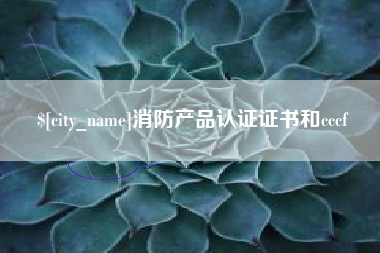 江苏消防产品认证证书和cccf