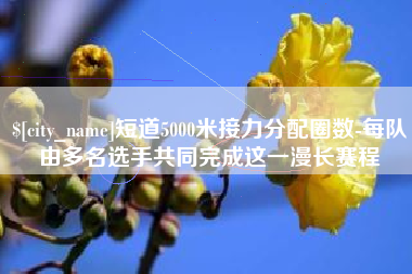 江苏短道5000米接力分配圈数-每队由多名选手共同完成这一漫长赛程