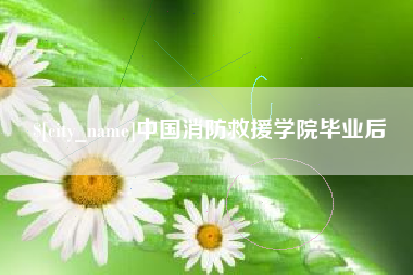 江苏中国消防救援学院毕业后