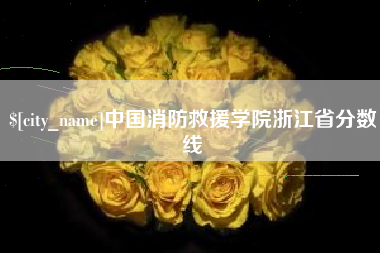 江苏中国消防救援学院浙江省分数线