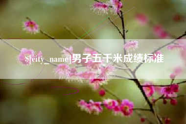 江苏男子五千米成绩标准