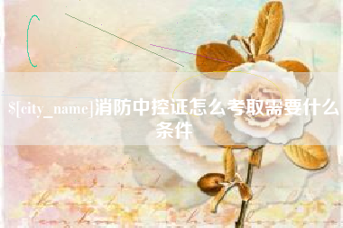 江苏消防中控证怎么考取需要什么条件
