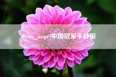 江苏中国冠军手抄报