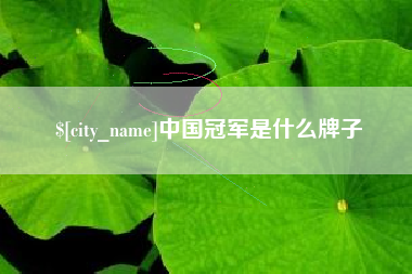 江苏中国冠军是什么牌子
