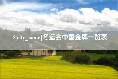 江苏冬运会中国金牌一览表