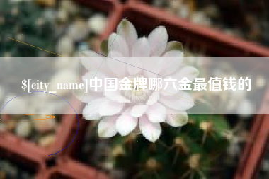 江苏中国金牌哪六金最值钱的