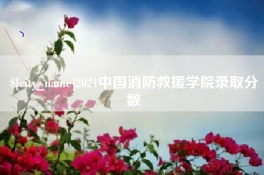 江苏2021中国消防救援学院录取分数
