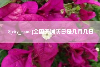 江苏全国的消防日是几月几日