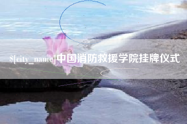 江苏中国消防救援学院挂牌仪式
