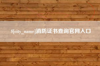 江苏消防证书查询官网入口