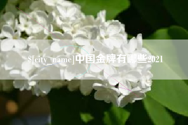 江苏中国金牌有哪些2021
