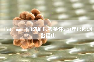 江苏消防证报考条件2024年官网烟台福山