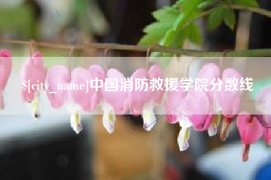 江苏中国消防救援学院分数线